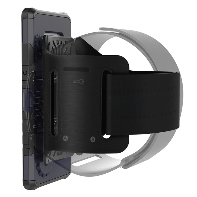 For Galaxy S8 Gearwheel Style TPU + PC Multi-function Outdoor Sports Protective Back Cover Case With 360 Degree Rotatable Holder & Armband