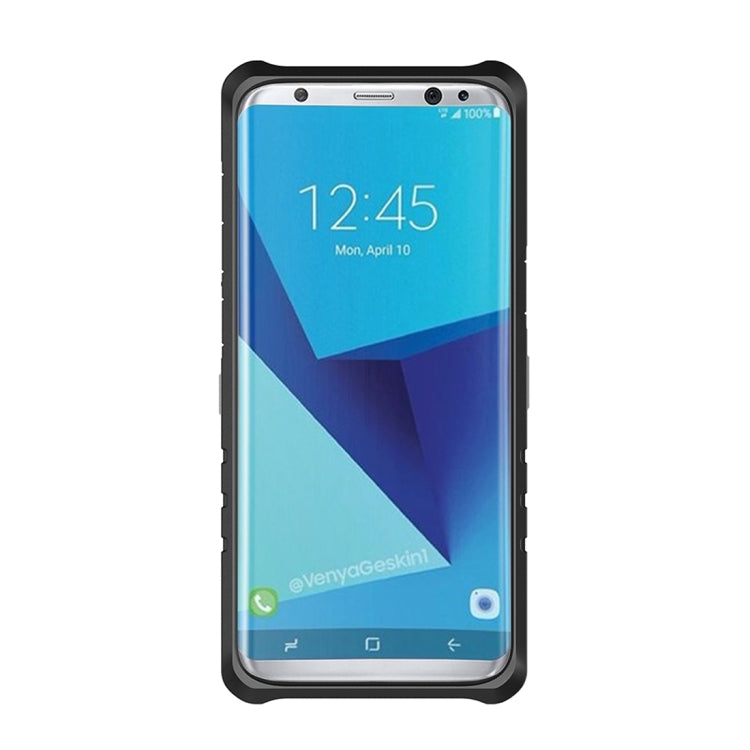 For Galaxy S8 Gearwheel Style TPU + PC Multi-function Outdoor Sports Protective Back Cover Case With 360 Degree Rotatable Holder & Armband