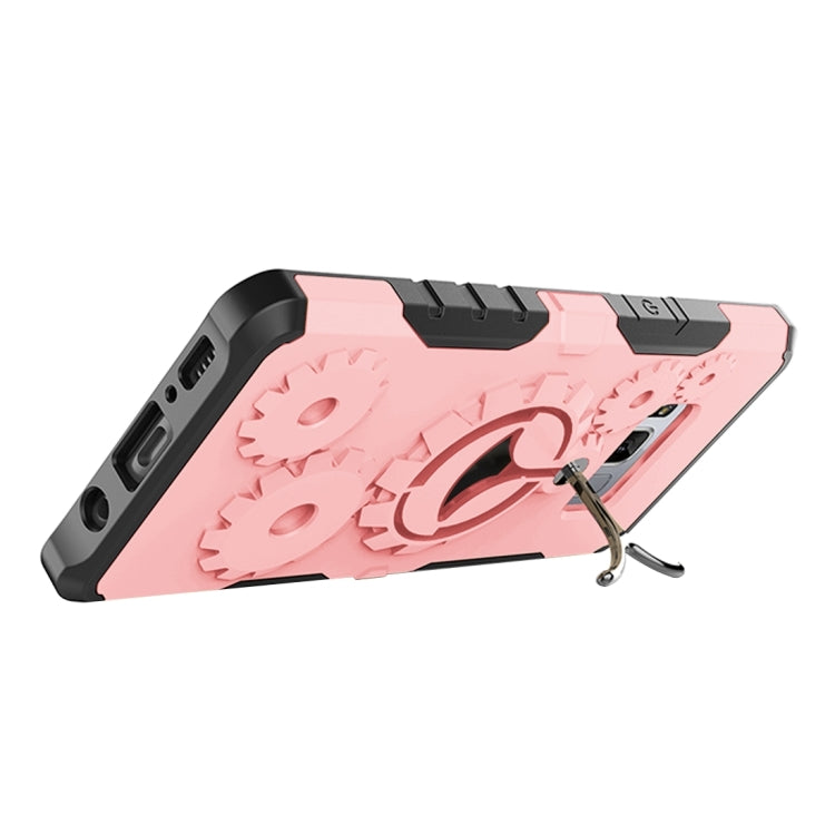 For Galaxy S8 Gearwheel Style TPU + PC Multi-function Outdoor Sports Protective Back Cover Case With 360 Degree Rotatable Holder & Armband