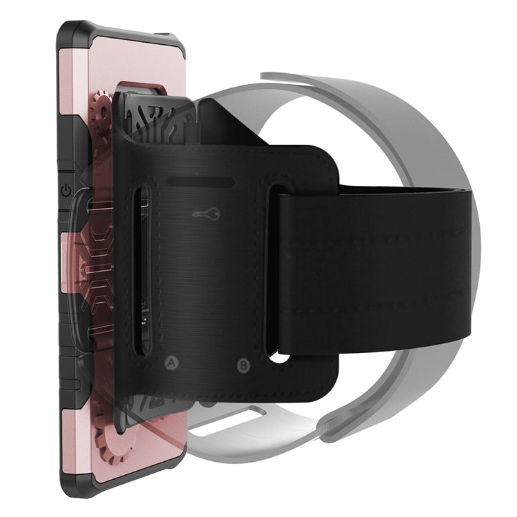 For Galaxy S8 Gearwheel Style TPU + PC Multi-function Outdoor Sports Protective Back Cover Case With 360 Degree Rotatable Holder & Armband