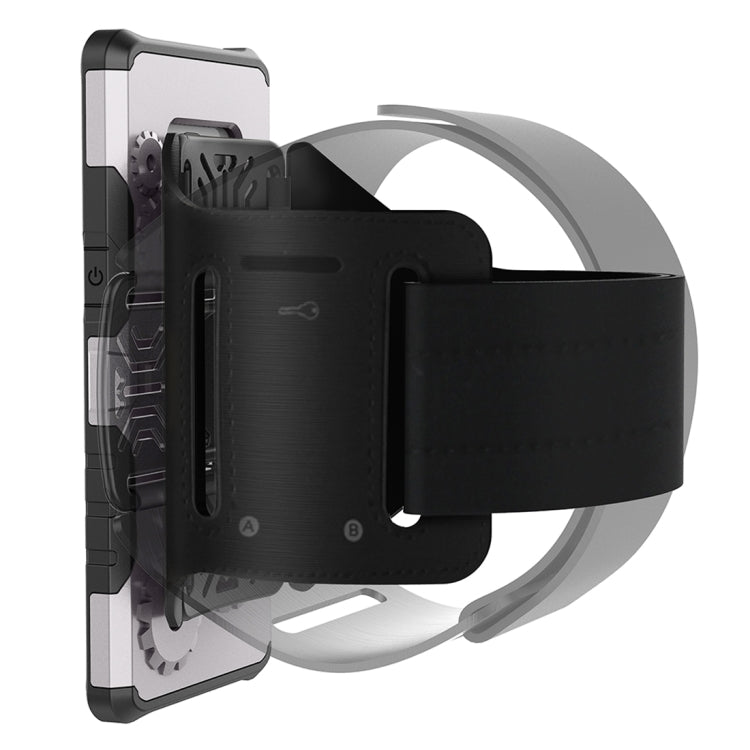 For Galaxy S8 Gearwheel Style TPU + PC Multi-function Outdoor Sports Protective Back Cover Case With 360 Degree Rotatable Holder & Armband