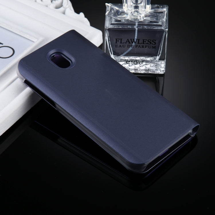 For Galaxy J3 (2017) (EU Version) Electroplating Mirror Horizontal Flip Leather Case with Holder