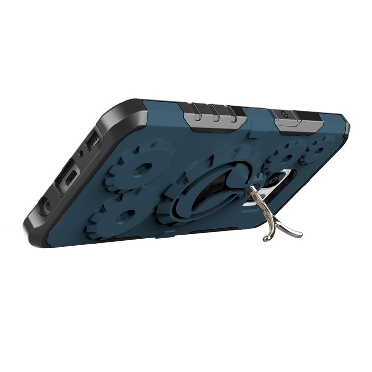 For Galaxy S7 Gearwheel Style TPU + PC Multi-function Outdoor Sports Protective Back Cover Case With 360 Degree Rotatable Holder & Armband