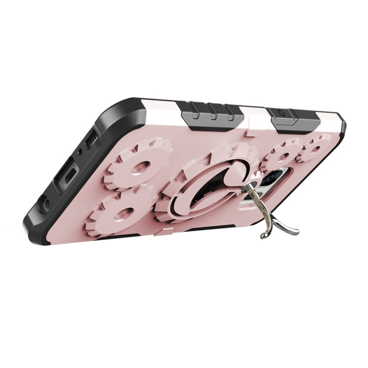 For Galaxy S7 Gearwheel Style TPU + PC Multi-function Outdoor Sports Protective Back Cover Case With 360 Degree Rotatable Holder & Armband