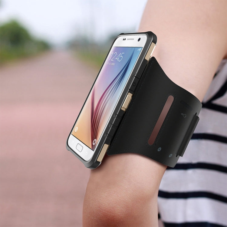 For Galaxy S7 Gearwheel Style TPU + PC Multi-function Outdoor Sports Protective Back Cover Case With 360 Degree Rotatable Holder & Armband