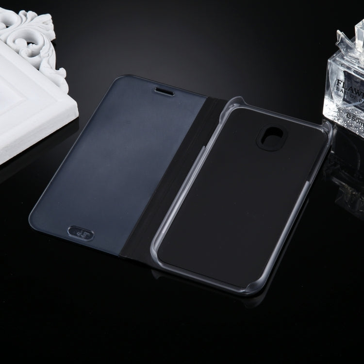 For Galaxy J5 (2017) (EU Version) Electroplating Mirror Horizontal Flip Leather Case with Holder