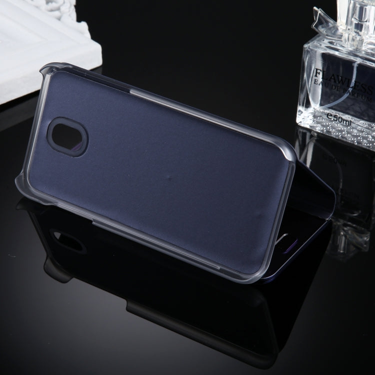 For Galaxy J5 (2017) (EU Version) Electroplating Mirror Horizontal Flip Leather Case with Holder
