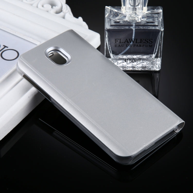 For Galaxy J5 (2017) (EU Version) Electroplating Mirror Horizontal Flip Leather Case with Holder