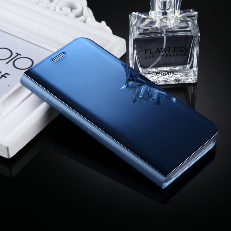 For Galaxy J7 (2017) (EU Version) Electroplating Mirror Horizontal Flip Leather Case with Holder