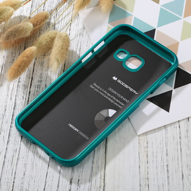 GOOSPERY I JELLY METAL Series for Galaxy A3 (2017) Full Coverage TPU Protective Back Cover Case