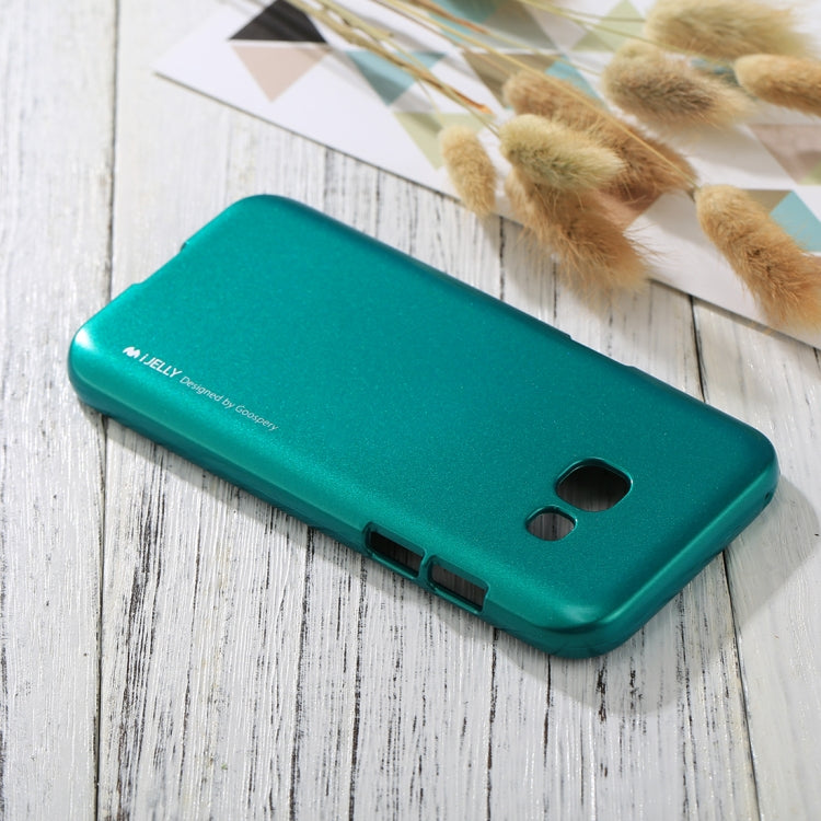 GOOSPERY I JELLY METAL Series for Galaxy A3 (2017) Full Coverage TPU Protective Back Cover Case