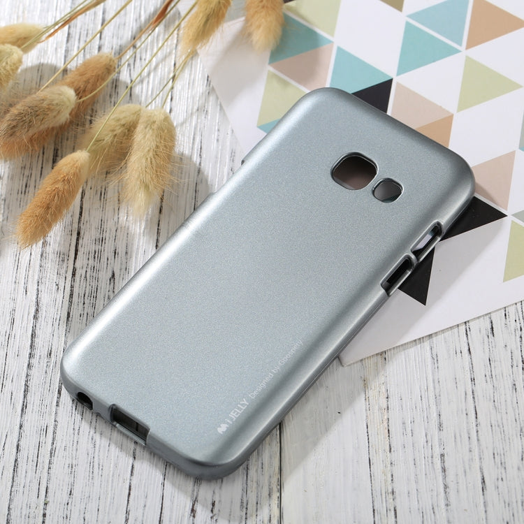 GOOSPERY I JELLY METAL Series for Galaxy A3 (2017) Full Coverage TPU Protective Back Cover Case