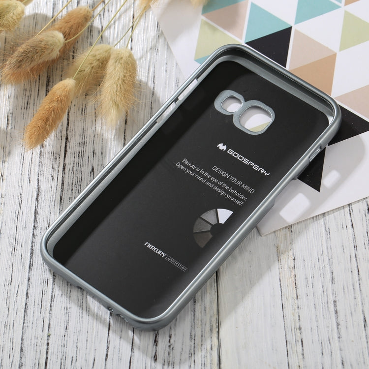 GOOSPERY I JELLY METAL Series for Galaxy A3 (2017) Full Coverage TPU Protective Back Cover Case