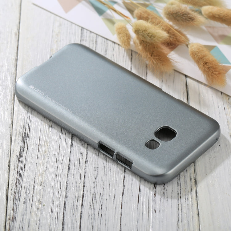 GOOSPERY I JELLY METAL Series for Galaxy A3 (2017) Full Coverage TPU Protective Back Cover Case