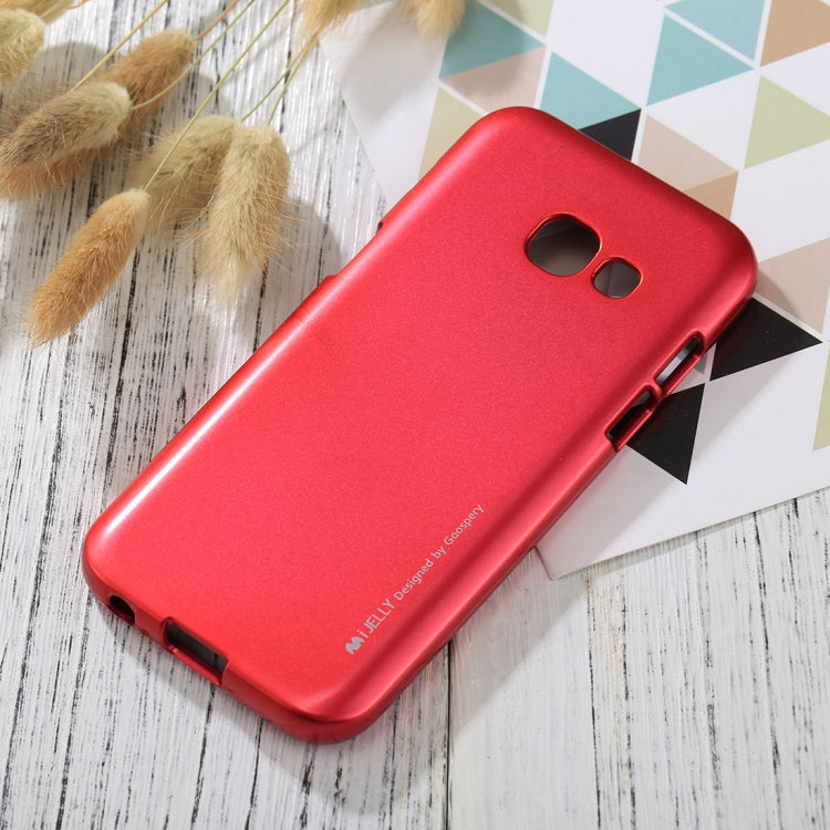 GOOSPERY I JELLY METAL Series for Galaxy A3 (2017) Full Coverage TPU Protective Back Cover Case