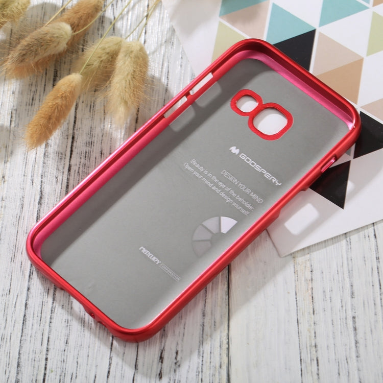 GOOSPERY I JELLY METAL Series for Galaxy A3 (2017) Full Coverage TPU Protective Back Cover Case