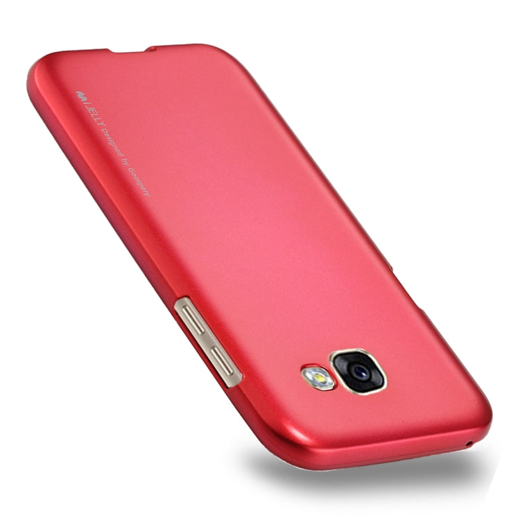 GOOSPERY I JELLY METAL Series for Galaxy A3 (2017) Full Coverage TPU Protective Back Cover Case