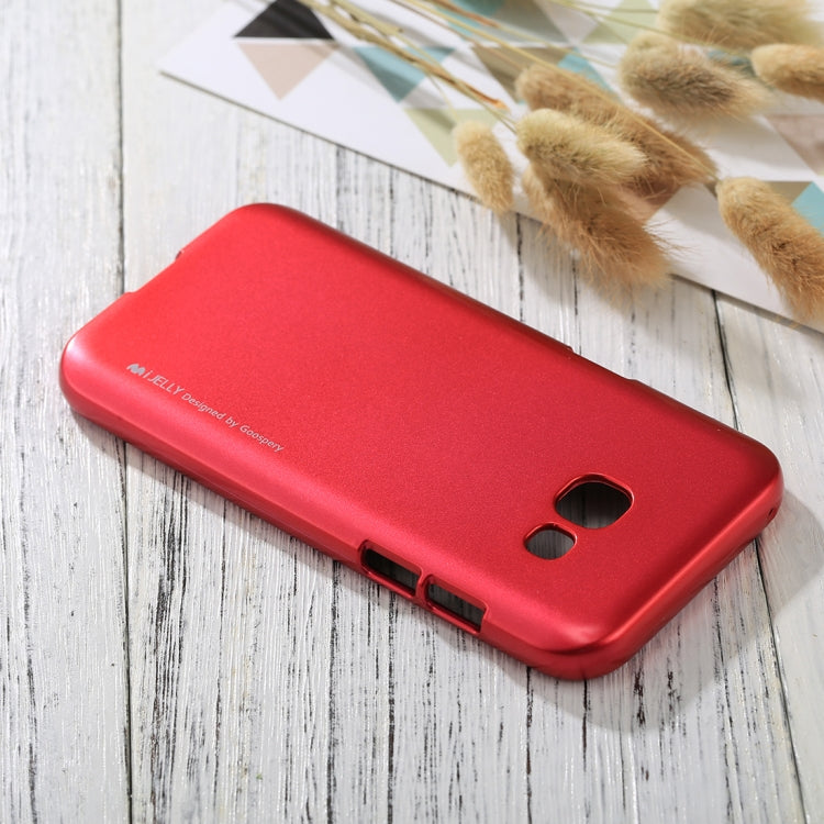 GOOSPERY I JELLY METAL Series for Galaxy A3 (2017) Full Coverage TPU Protective Back Cover Case