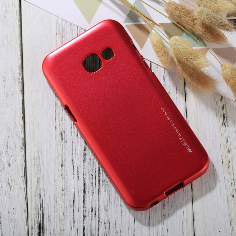 GOOSPERY I JELLY METAL Series for Galaxy A3 (2017) Full Coverage TPU Protective Back Cover Case