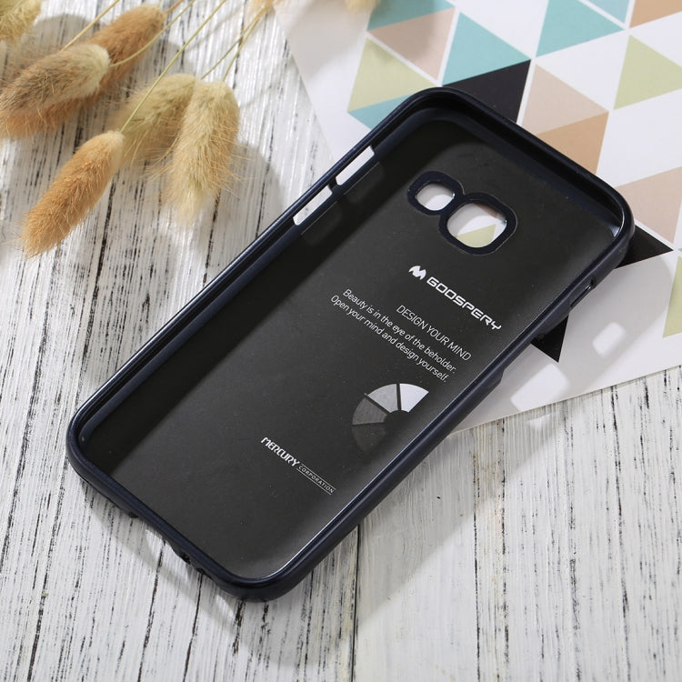 GOOSPERY I JELLY METAL Series for Galaxy A3 (2017) Full Coverage TPU Protective Back Cover Case