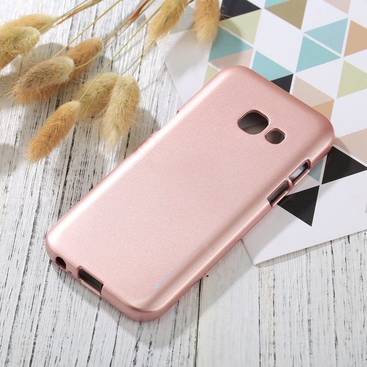 GOOSPERY I JELLY METAL Series for Galaxy A3 (2017) Full Coverage TPU Protective Back Cover Case