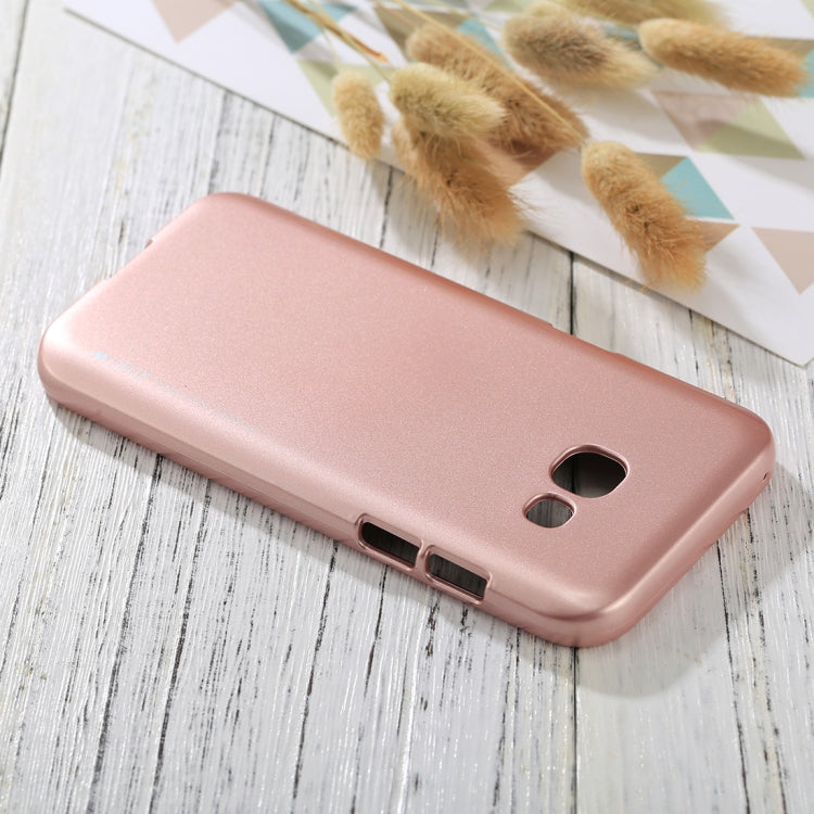 GOOSPERY I JELLY METAL Series for Galaxy A3 (2017) Full Coverage TPU Protective Back Cover Case