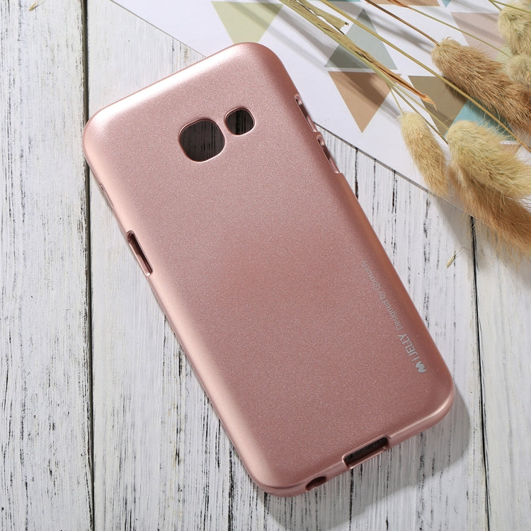 GOOSPERY I JELLY METAL Series for Galaxy A3 (2017) Full Coverage TPU Protective Back Cover Case