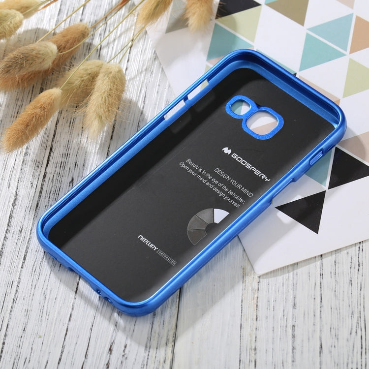 GOOSPERY I JELLY METAL Series for Galaxy A3 (2017) Full Coverage TPU Protective Back Cover Case