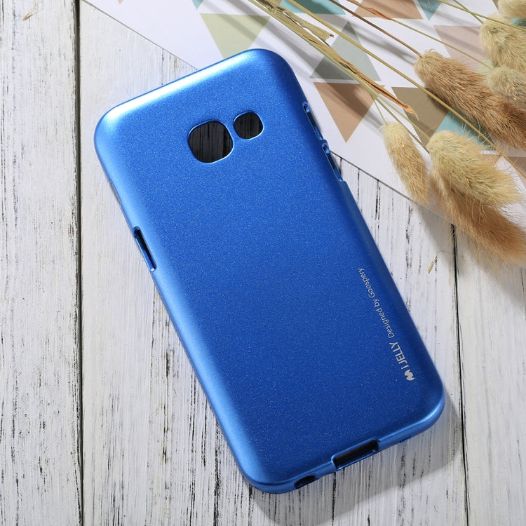 GOOSPERY I JELLY METAL Series for Galaxy A3 (2017) Full Coverage TPU Protective Back Cover Case