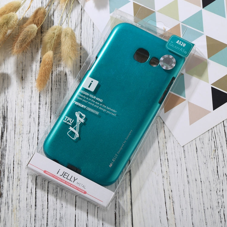 GOOSPERY I JELLY METAL Series for Galaxy A5 (2017) Full Coverage TPU Protective Back Cover Case