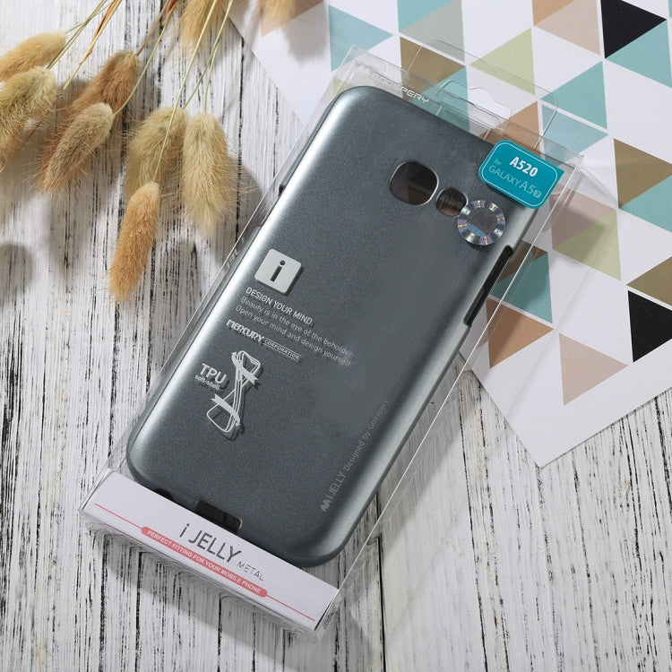 GOOSPERY I JELLY METAL Series for Galaxy A5 (2017) Full Coverage TPU Protective Back Cover Case