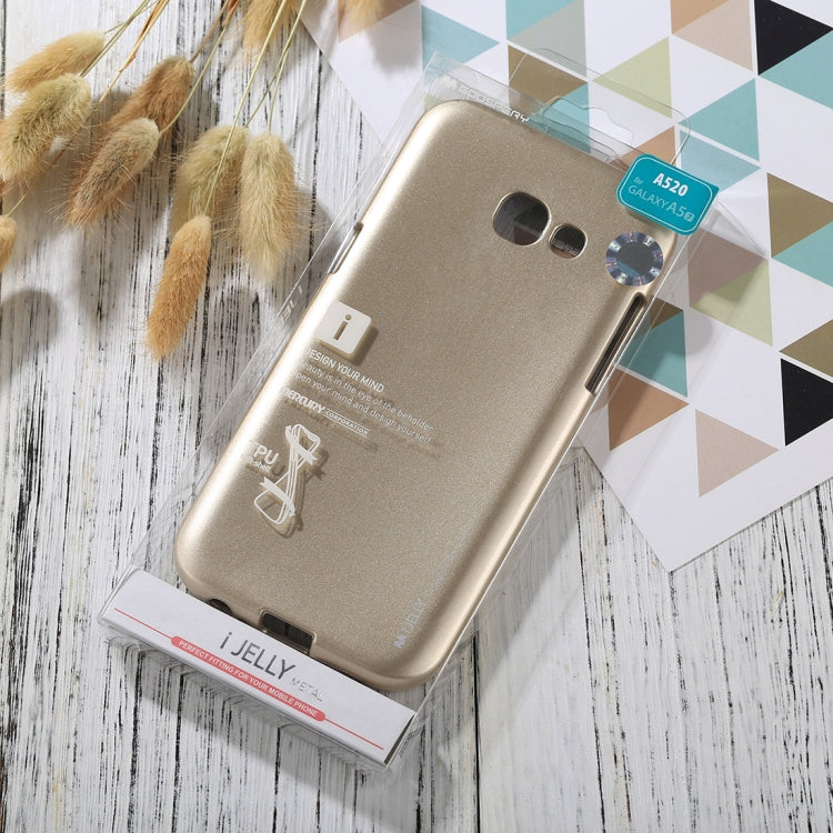 GOOSPERY I JELLY METAL Series for Galaxy A5 (2017) Full Coverage TPU Protective Back Cover Case