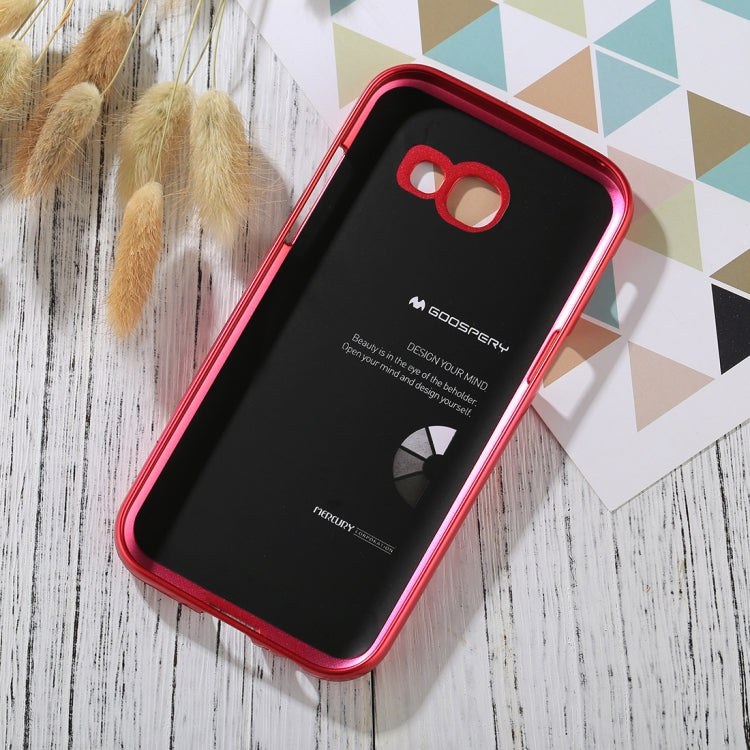GOOSPERY I JELLY METAL Series for Galaxy A5 (2017) Full Coverage TPU Protective Back Cover Case