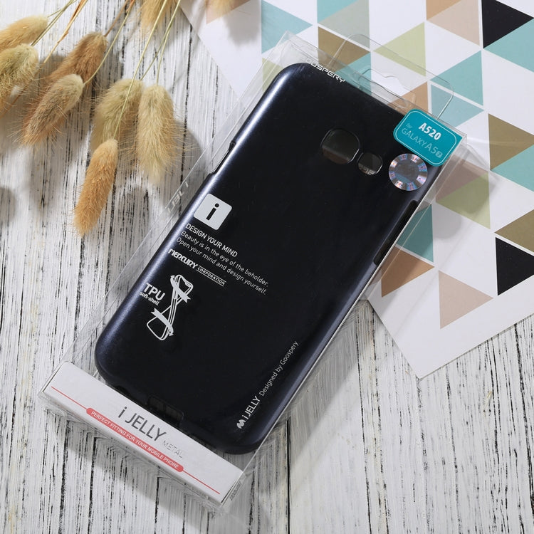 GOOSPERY I JELLY METAL Series for Galaxy A5 (2017) Full Coverage TPU Protective Back Cover Case
