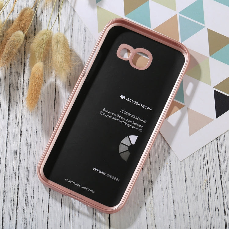 GOOSPERY I JELLY METAL Series for Galaxy A5 (2017) Full Coverage TPU Protective Back Cover Case