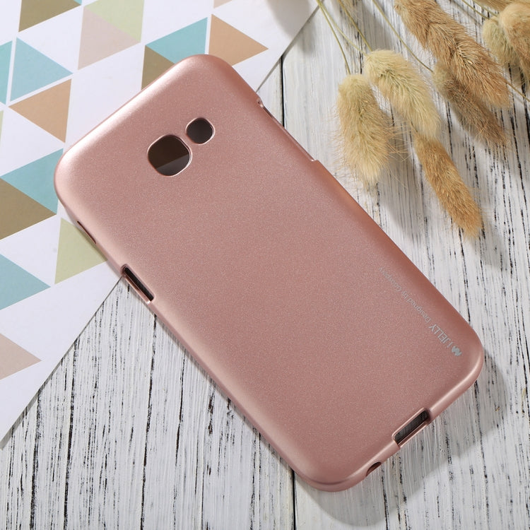 GOOSPERY I JELLY METAL Series for Galaxy A5 (2017) Full Coverage TPU Protective Back Cover Case