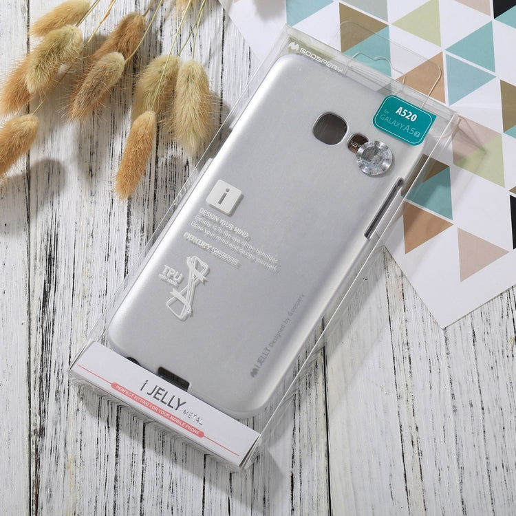GOOSPERY I JELLY METAL Series for Galaxy A5 (2017) Full Coverage TPU Protective Back Cover Case