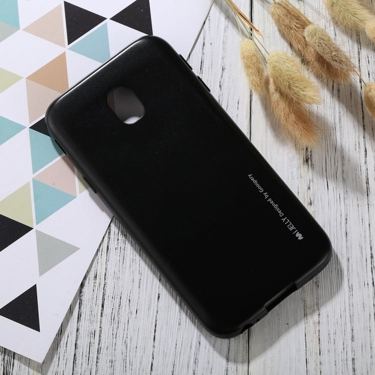 GOOSPERY I JELLY METAL Series for Galaxy J3 (2017) ( EU Version) Full Coverage TPU Protective Back Cover Case