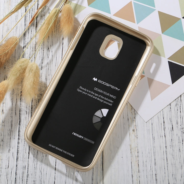 GOOSPERY I JELLY METAL Series for Galaxy J3 (2017) ( EU Version) Full Coverage TPU Protective Back Cover Case