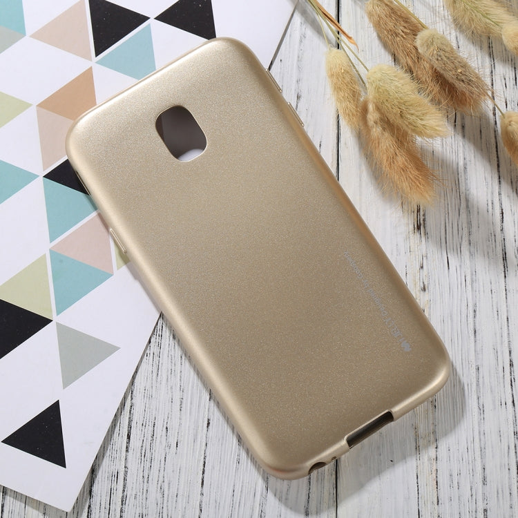 GOOSPERY I JELLY METAL Series for Galaxy J3 (2017) ( EU Version) Full Coverage TPU Protective Back Cover Case