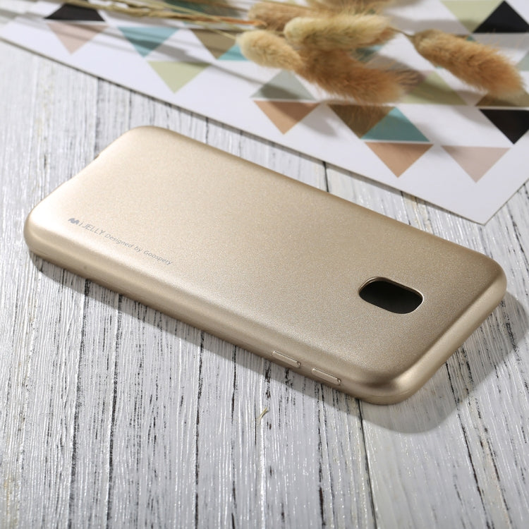 GOOSPERY I JELLY METAL Series for Galaxy J3 (2017) ( EU Version) Full Coverage TPU Protective Back Cover Case