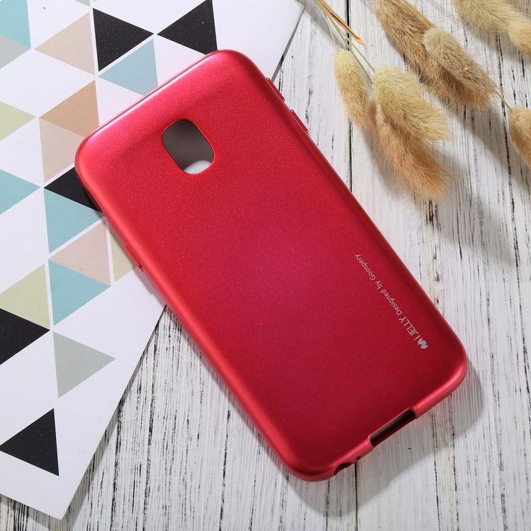 GOOSPERY I JELLY METAL Series for Galaxy J3 (2017) ( EU Version) Full Coverage TPU Protective Back Cover Case