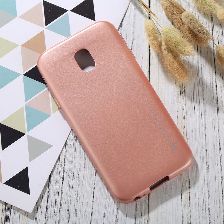 GOOSPERY I JELLY METAL Series for Galaxy J3 (2017) ( EU Version) Full Coverage TPU Protective Back Cover Case