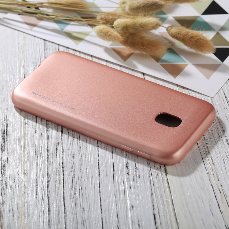 GOOSPERY I JELLY METAL Series for Galaxy J3 (2017) ( EU Version) Full Coverage TPU Protective Back Cover Case