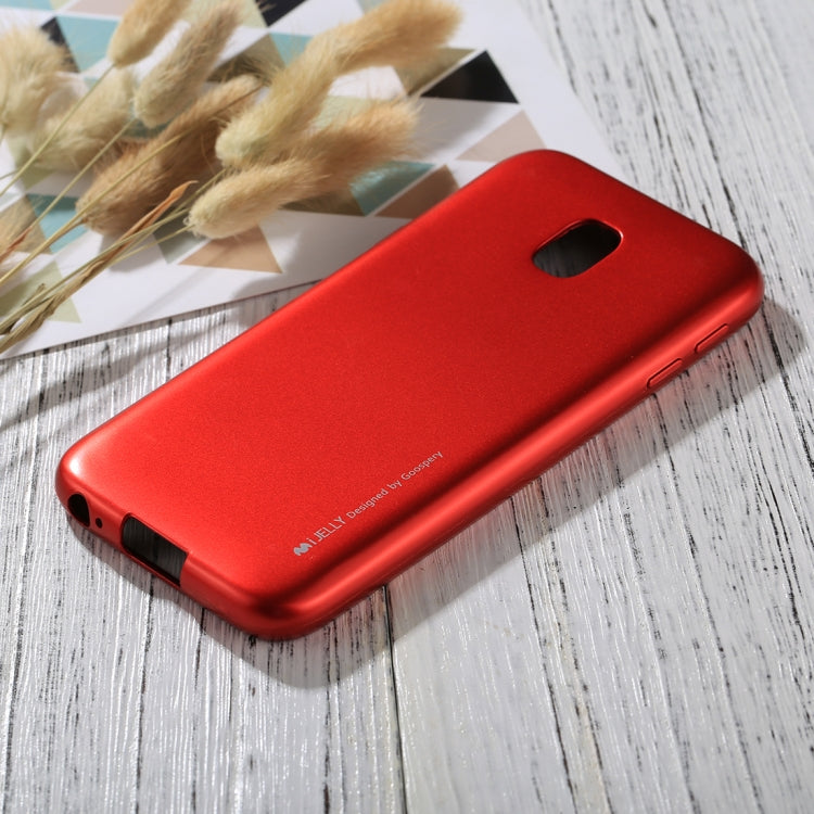 GOOSPERY I JELLY METAL Series for Galaxy J3 (2017) ( EU Version) Full Coverage TPU Protective Back Cover Case