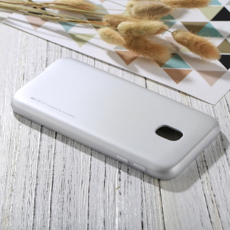 GOOSPERY I JELLY METAL Series for Galaxy J3 (2017) ( EU Version) Full Coverage TPU Protective Back Cover Case