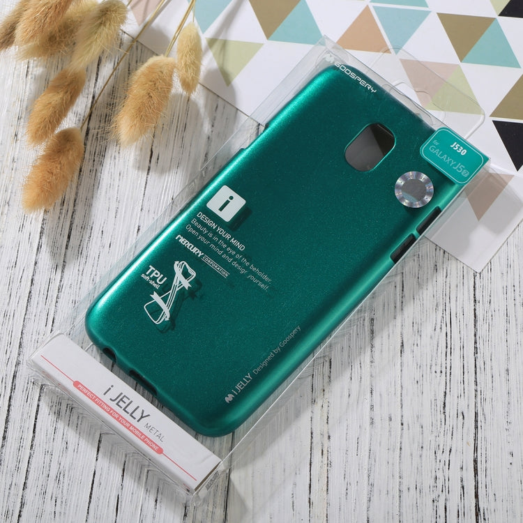 GOOSPERY I JELLY METAL Series for Galaxy J5 (2017) ( EU Version) Full Coverage TPU Protective Back Cover Case