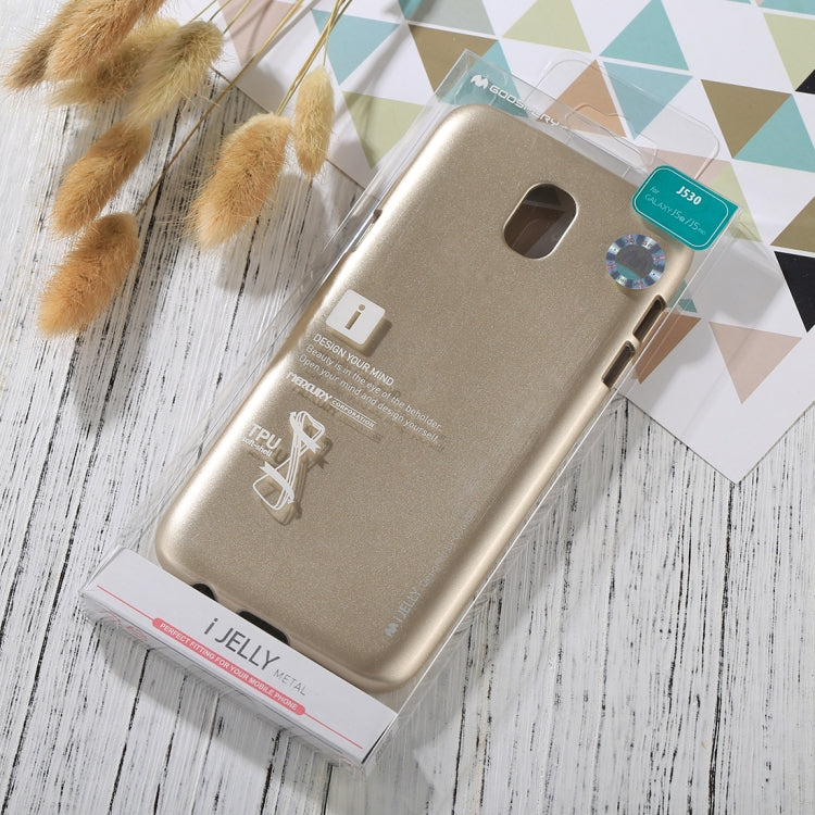 GOOSPERY I JELLY METAL Series for Galaxy J5 (2017) ( EU Version) Full Coverage TPU Protective Back Cover Case