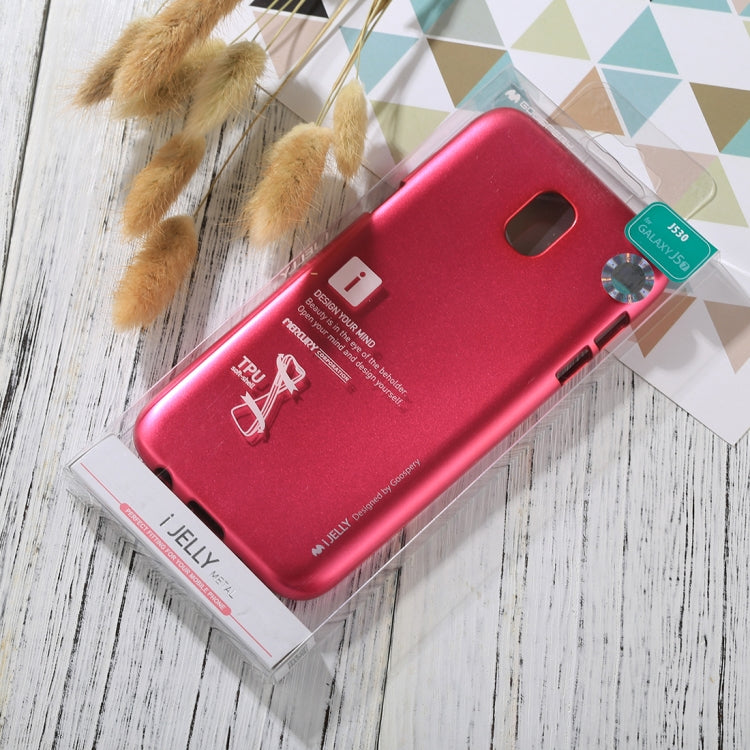 GOOSPERY I JELLY METAL Series for Galaxy J5 (2017) ( EU Version) Full Coverage TPU Protective Back Cover Case