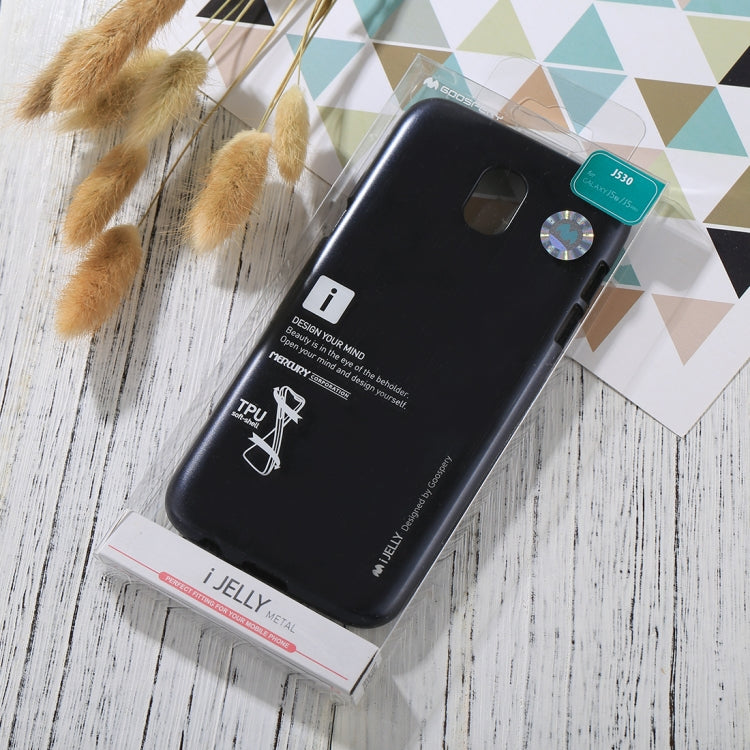 GOOSPERY I JELLY METAL Series for Galaxy J5 (2017) ( EU Version) Full Coverage TPU Protective Back Cover Case
